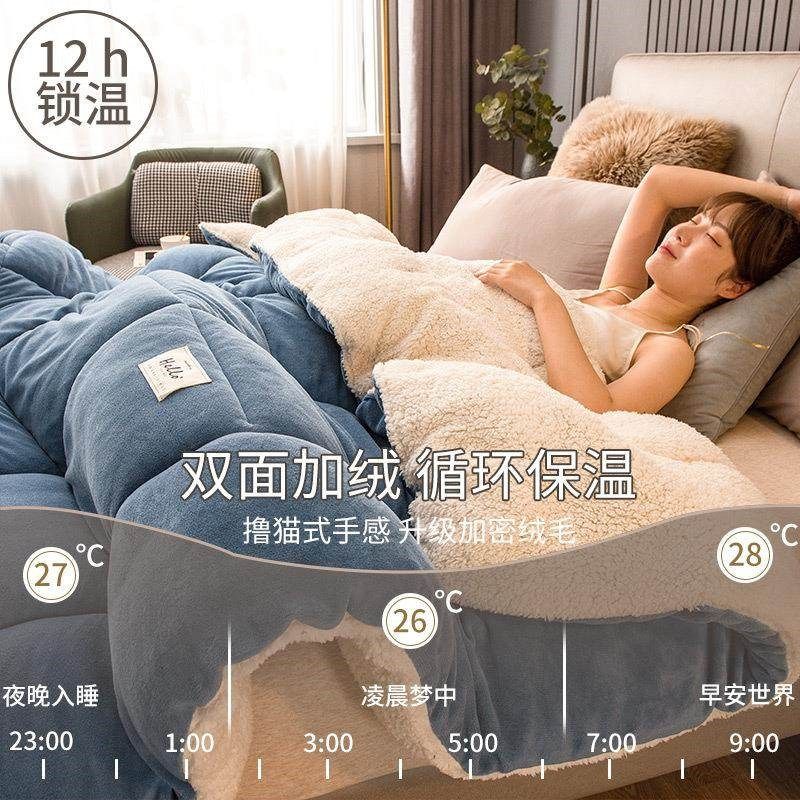 2025新款羊羔绒被子冬季棉被被芯冬天宿舍单人秋冬被加厚保暖学生,淘宝优惠券,粉丝福利购,淘宝优惠卷