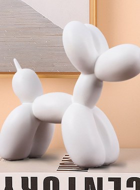 卡通可爱黑白气球狗创意家居摆件软装客厅电视柜装饰工艺品卧