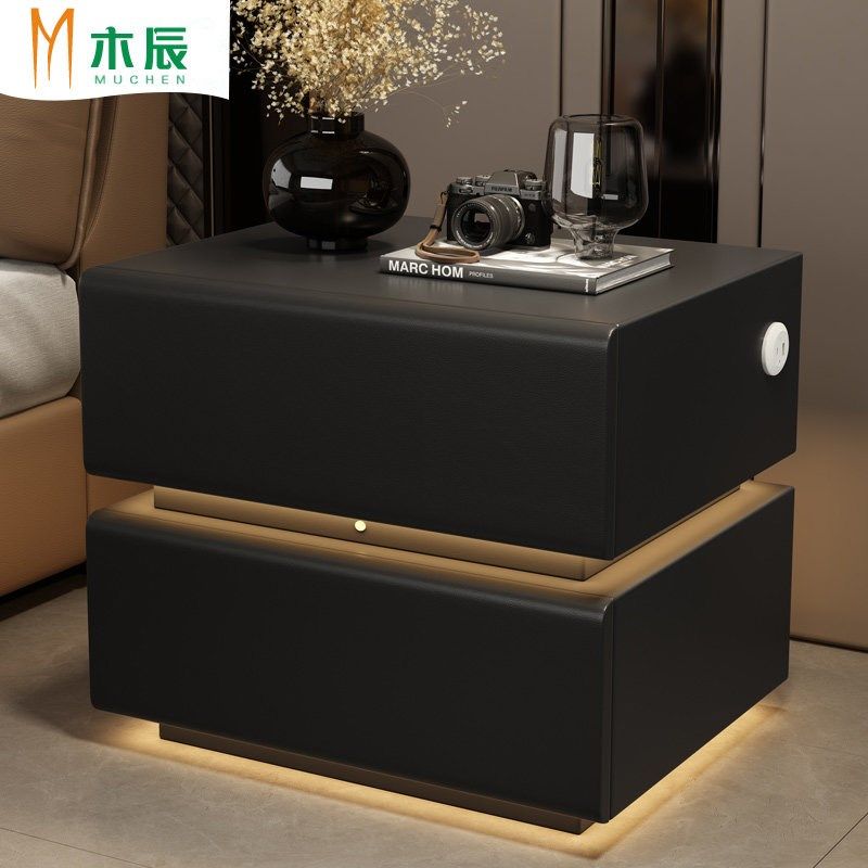 智能悬浮床头柜带感应灯家用卧室高级感落地免安装主卧简约现代,淘宝优惠券,粉丝福利购,淘宝优惠卷