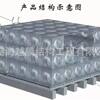 Qingdao Haiyue 80 cubic stainless steel sterile water tank ordinary water tank combined stainless steel water tank
