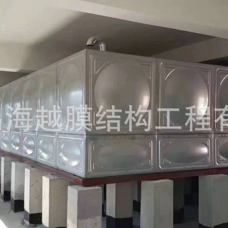 Qingdao Haiyue 80 cubic stainless steel sterile water tank ordinary water tank combined stainless steel water tank