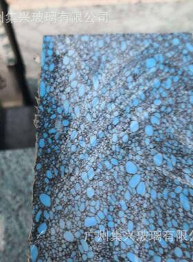 蓝色乌兰花宝压GCW块人造材蓝料乌兰花石色浅色人造宝石材料