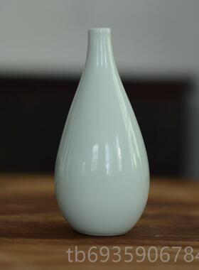 正品玉净瓶瓶茶道花花器居新中式家摆件陶插瓷小花瓶观音供佛禅意