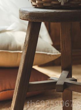 正品Re圆tro 木凳子小复怀旧迷你小凳子拍照凳网红拍摄道子具摆古