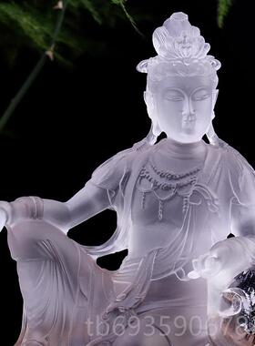 正品琉璃观世音自在萨佛像奉居家用供佛观堂寺院禅意可定制菩自在