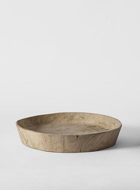 家居侘寂风蜡烛托盘果盘中式复古装饰收纳民宿样板间玄关餐厅客厅