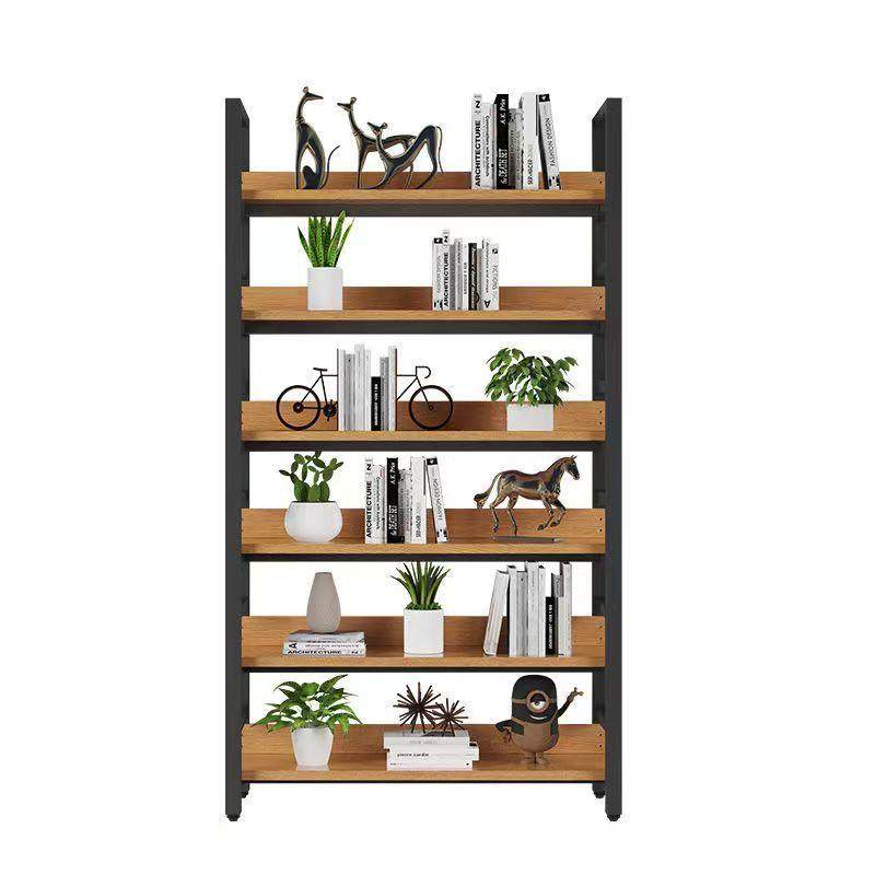 现代简约钢木书架多层落地置物架书房收纳书架仓库整理架陈列架,淘宝优惠券,粉丝福利购,淘宝优惠卷