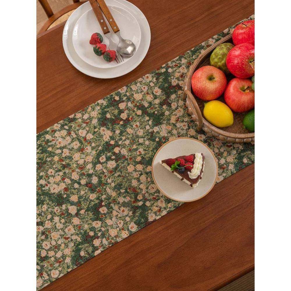 法式复古桌旗轻奢茶台桌布氛围布置长条布餐桌斗柜子盖布茶几,淘宝优惠券,粉丝福利购,淘宝优惠卷