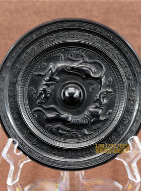 高锡铜镜仿古青铜器黑漆古唐镜汉代镜葵花镜六棱镜瑞兽海兽葡萄镜