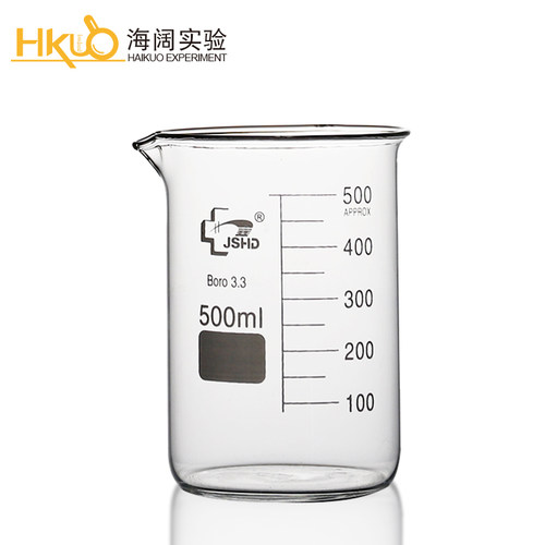 玻璃烧杯 耐高温带刻度小量杯家用喝水杯化学实验器材25-1000毫升 - 图3