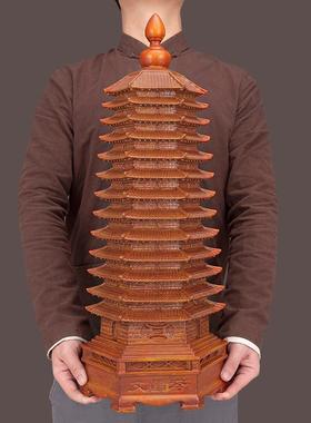 9层层文笔九塔13三层昌塔摆件学生书房书桌面十办XY-文昌公室柜文