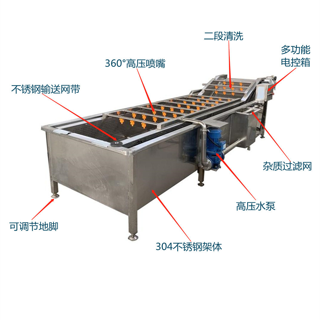叶类蔬菜连续清洗机 大枣冬枣果蔬清洗流水线 食堂饭店餐厅洗菜机,淘宝优惠券,粉丝福利购,淘宝优惠卷