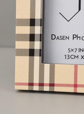 北欧简1079约典花木质皮相经框摆件客厅卧室电革视柜样板房家居饰