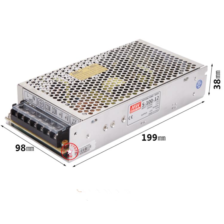 Mingwei led switching power supply S-100W-24 transformer 5V12V18V36V48V monitoring and security DC voltage regulator