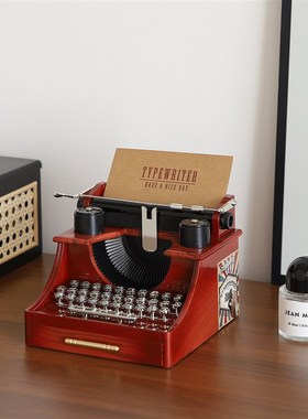 中古风玄关桌面摆件覆古留声机模型八音盒音乐盒高级感小众装饰品