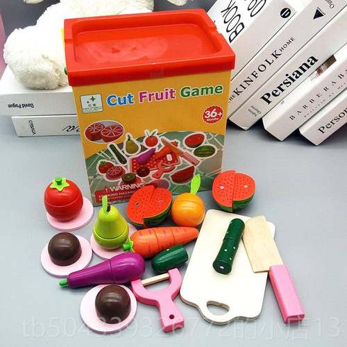 高档儿童水果蔬菜玩具磁切切乐木质彷教真男女孩早益智性切一至二 - 图2