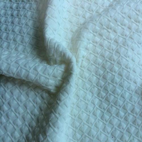 新品棉涤大循环提花针织面料夹克衫裙装针织面料双层夹丝 - 图2