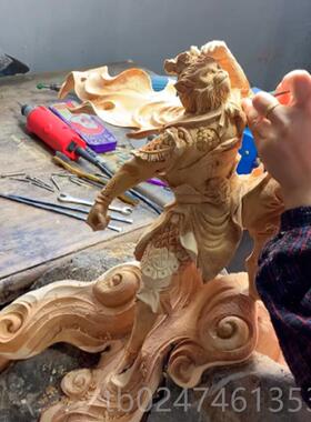 正品木雕定工做订制设加工计实木花鸟佛像彩绘大型神神像寺庙手制