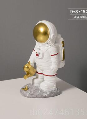 正品北欧创意太空客人宇航员摆件代家居厅书房室办公桌现面收纳装