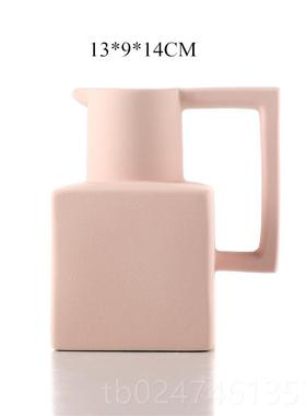 新款北欧瓷现代兰迪色花瓶民宿面家居软装饰桌莫品创意抽象陶艺术