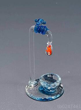 正品财桌面摆客厅玄关办公琉室装招件饰品璃摆件