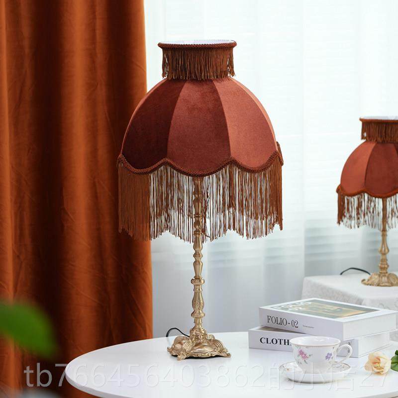 新款诗v享家落 复古宫廷风法式全铜台灯 美式客厅卧室int古age中,淘宝优惠券,粉丝福利购,淘宝优惠卷