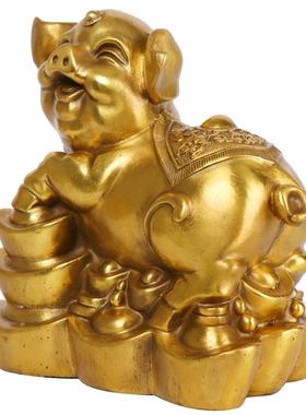 杨铜记铜元猪件摆十二生肖猪工艺0117品家居宝装饰