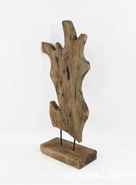 销售欧式手工艺根雕摆件民宿酒店家居电视柜树根装饰摆件