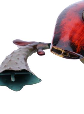 热卖木纹铁艺公鸡金属工艺品家居花园装饰彩绘烤漆