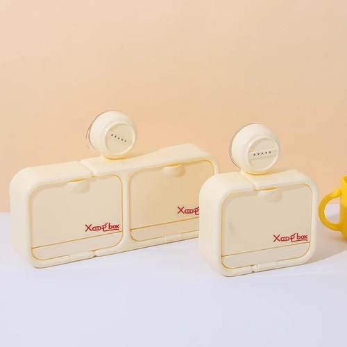 【下单立减50】吸盘免打孔肥皂盒壁挂式翻盖家用卫生间沥水收纳盒 - 图0