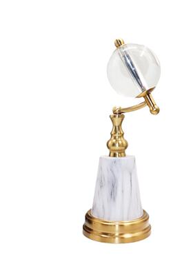 家饰品地球仪摆件水晶璃球水晶水晶地球居球书室桌办公软装饰品玻