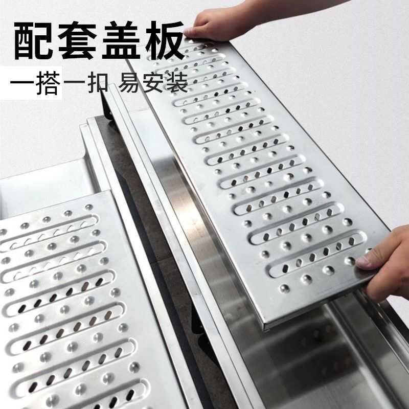304不锈钢排水沟成品U型槽排水槽厨房饭店明沟格栅盖板下水道,淘宝优惠券,粉丝福利购,淘宝优惠卷
