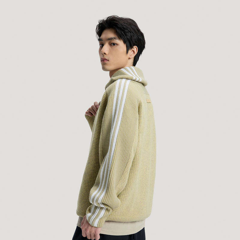 阿迪达斯三叶草26男女同款半拉链高领运动宽松针织衫毛衣 KS5341,淘宝优惠券,粉丝福利购,淘宝优惠卷