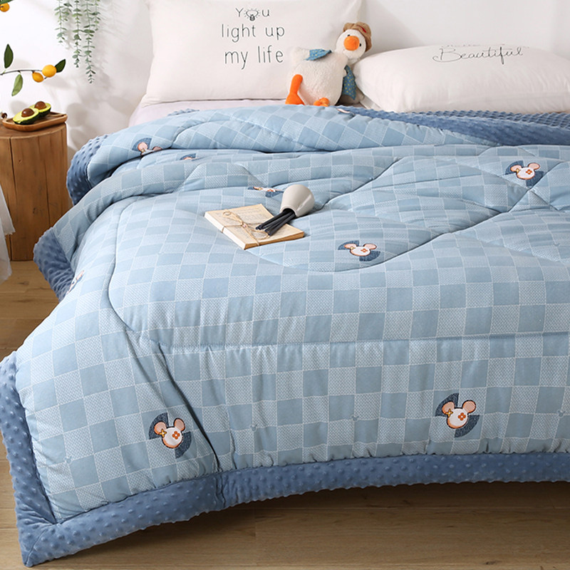 安抚豆豆被2023新款冬季成人加厚春秋被单人大豆被儿童被子秋冬被,淘宝优惠券,粉丝福利购,淘宝优惠卷