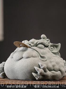 正品意吉祥招财金蟾中式桌创面装饰三品足蟾蜍家居景物观摆设茶宠