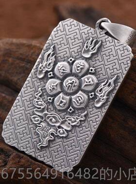 正品999纯风银羽关公吊坠关二爷 关 泰银男项炼上尊男饰中国饰品