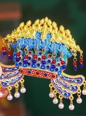 北京国博孝端皇后金属凤冠冰箱贴旅游纪念品送相框高档凤冠冰箱贴