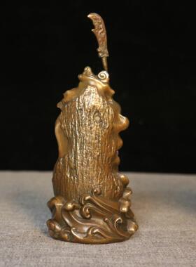 仿古铜关公摆件 忠义关公 家居办公桌面装饰创意礼品工艺品