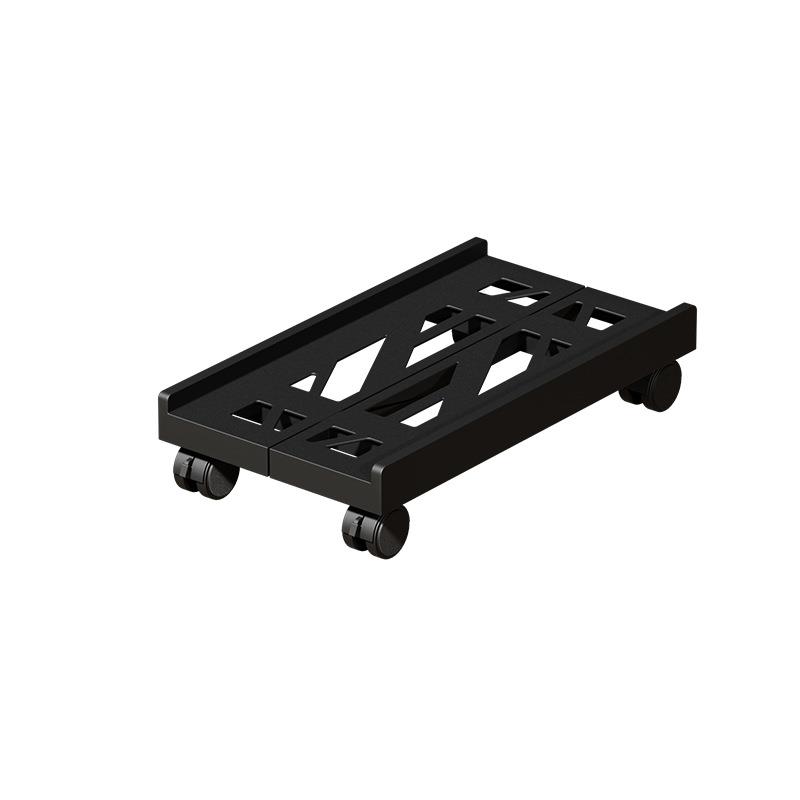 Computer host bracket home chassis mobile wheel base office simple telescopic bracket storage rack