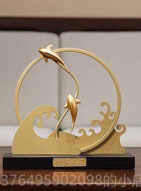 新款高级感新中式摆件送领导房书玄关装饰品迁乔高升招财意寓好物