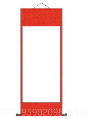 新款202空作白卷5国轴书画挂画毛笔书画中画专用品纸手卷轴挂画