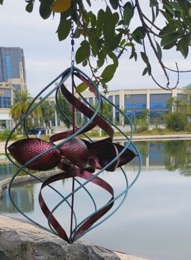 富豪的悬挂风力旋转器 龙卷风户外壁挂悬挂家居金属阳台户外装饰