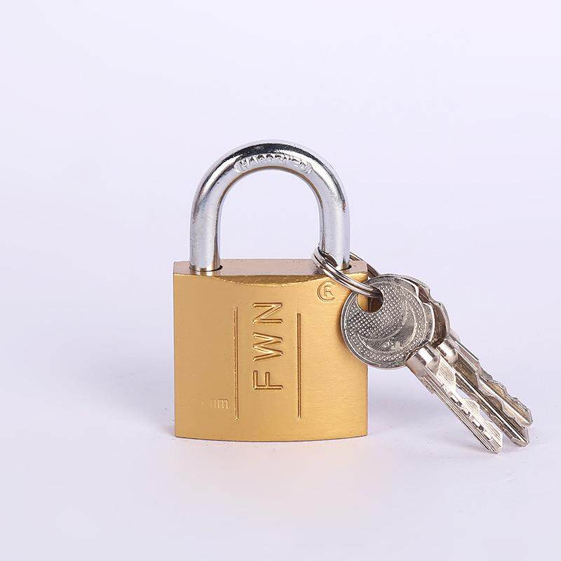 Thickened yellow imitation copper padlock, imitation copper small padlock, small copper lock, mutual opening padlock, chassis lock, mini imitation copper lock