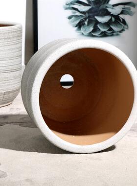 特大号陶瓷花盆个性创意家居客厅家用大尺寸大口径30cm
