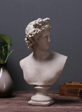 北欧装饰大号石膏头像人物雕像大卫树脂人像雕塑艺术品