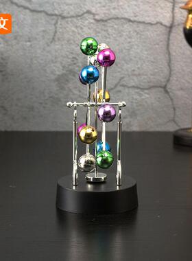 创意地球永动仪装饰摆件自动旋转天体运动摇摆器家居桌面工艺饰品