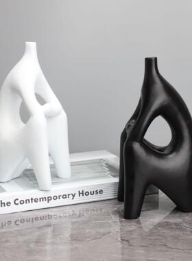 现代简约无头人物雕塑摆件样板房办公室客厅创意抽象软装饰品