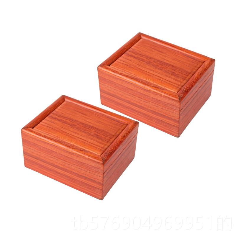 New rosewood boy jewelry box solid wood small square box ear jewelry box desktop sundry box needle ring wood