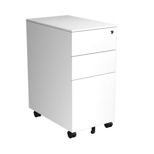 钢办公矮带柜活动柜桌下抽柜屉KL-00986打印机柜移动锁收制纳带锁 - 图3