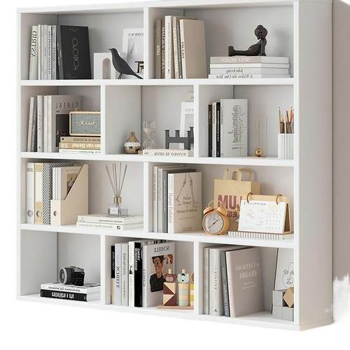 木吊柜墙柜卧室家538悬空柜实子墙上打孔书架壁壁挂式阳台收用纳 - 图3